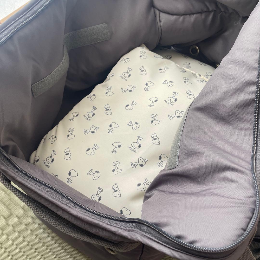 SNOOPY 犬用キャリーバッグ グレー