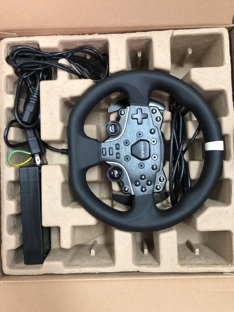 MOZA R5 ハンドルセット ハンドブレーキ クラッチペダル シフター