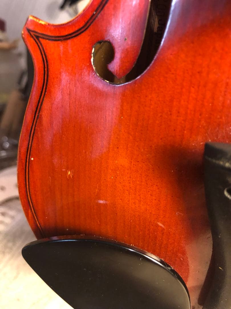 【訳あり特価.駒&魂柱調整済】鈴木分数バイオリンNo200 1/8 1980