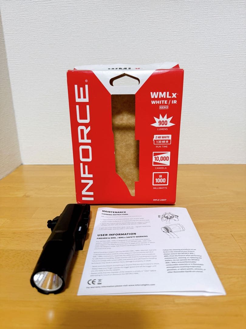 Inforce WMLx ホワイト/IR Gen 3 ライト　タクティカルライト