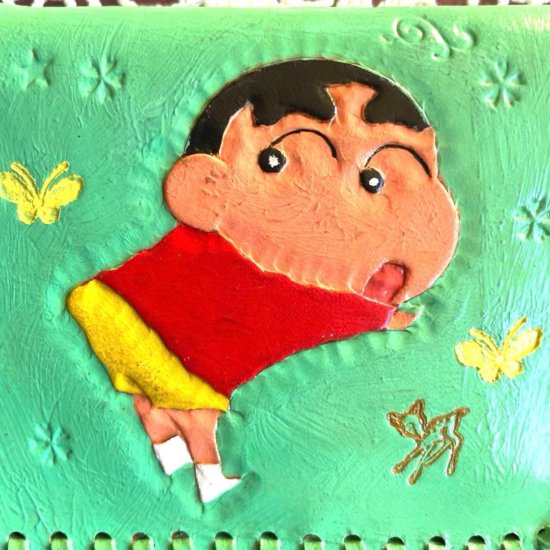 クレヨンしんちゃん 革ケース　財布　小物入れ（新品未使用）