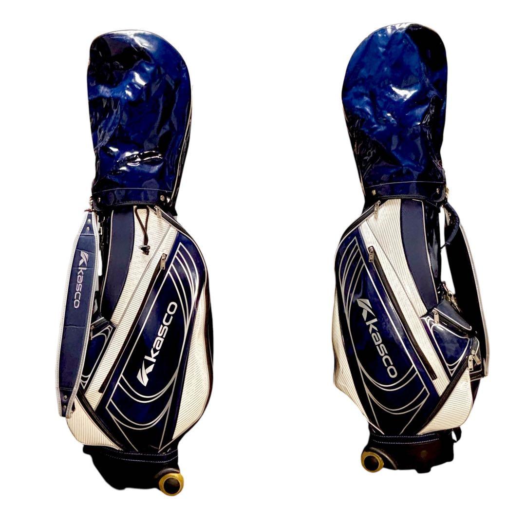 ✨超美品✨ Kasco キャスター付キャディバッグ ネイビー