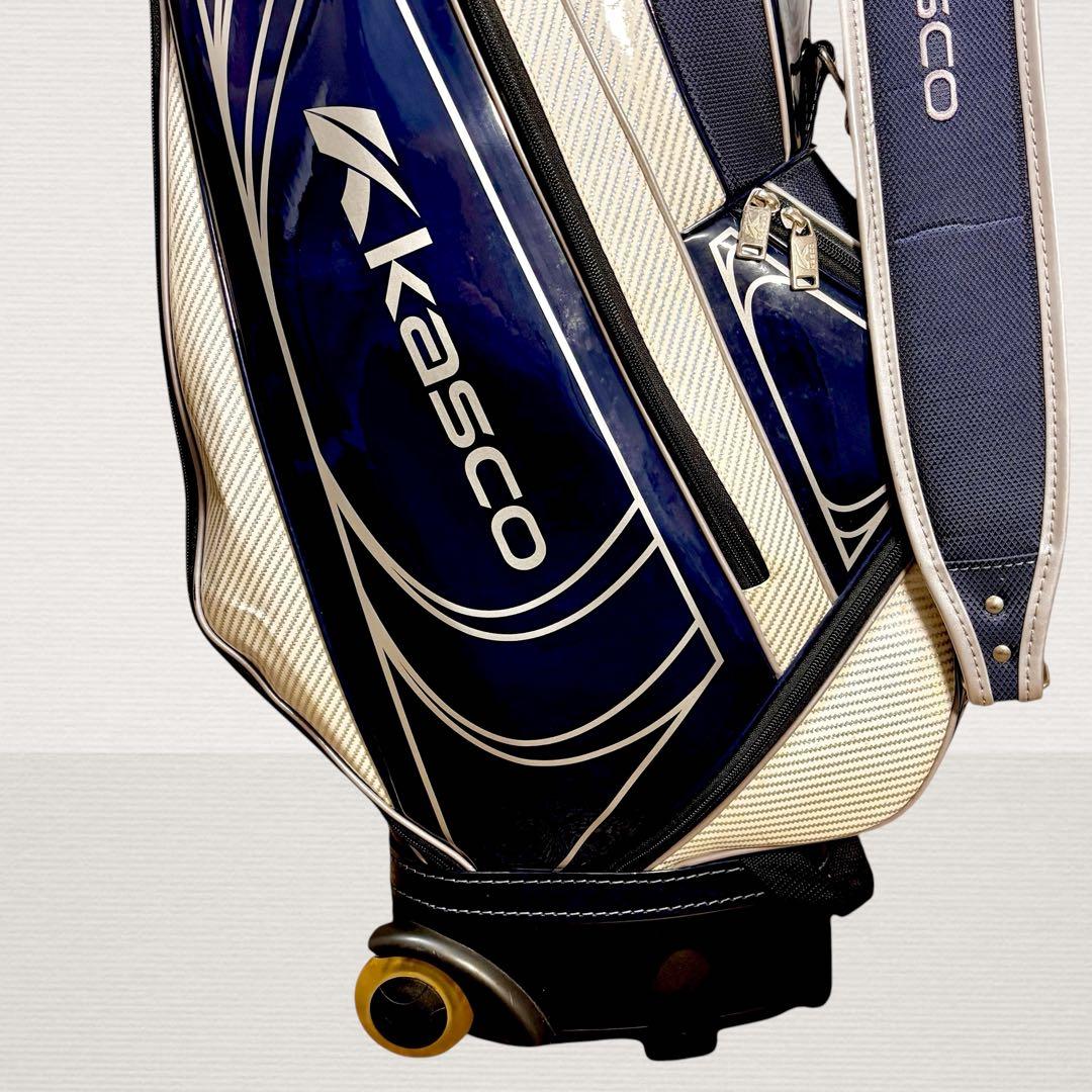 ✨超美品✨ Kasco キャスター付キャディバッグ ネイビー
