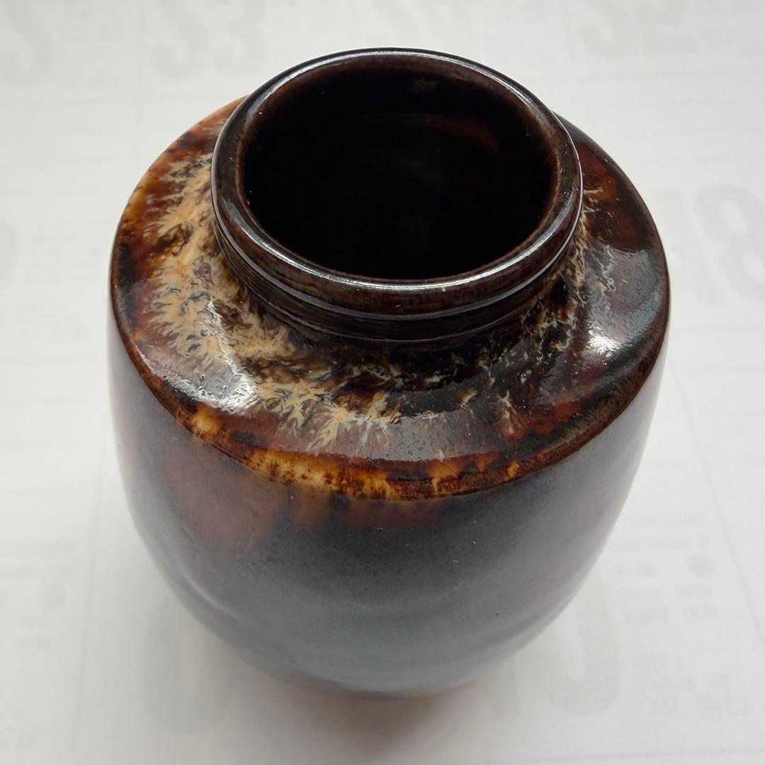 桶谷定一 作 茶入 共箱 仕覆付 茶道具