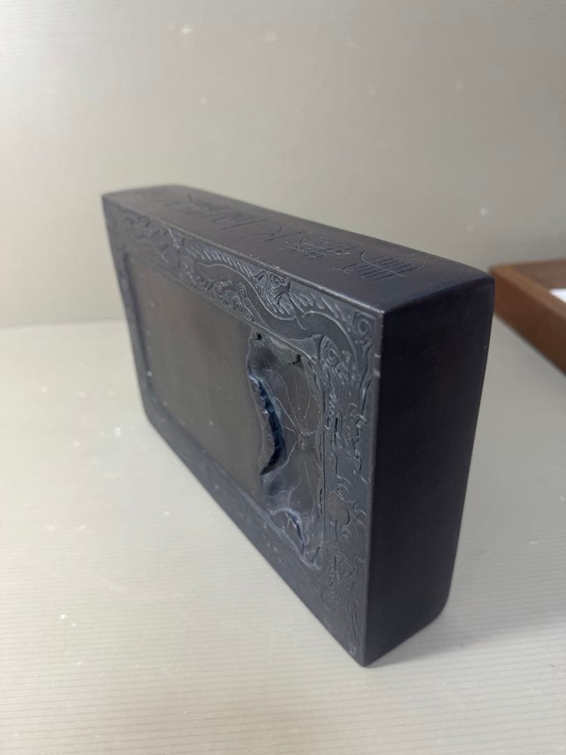 2611 中国 古硯　工芸品 書道具 龍文 彫刻