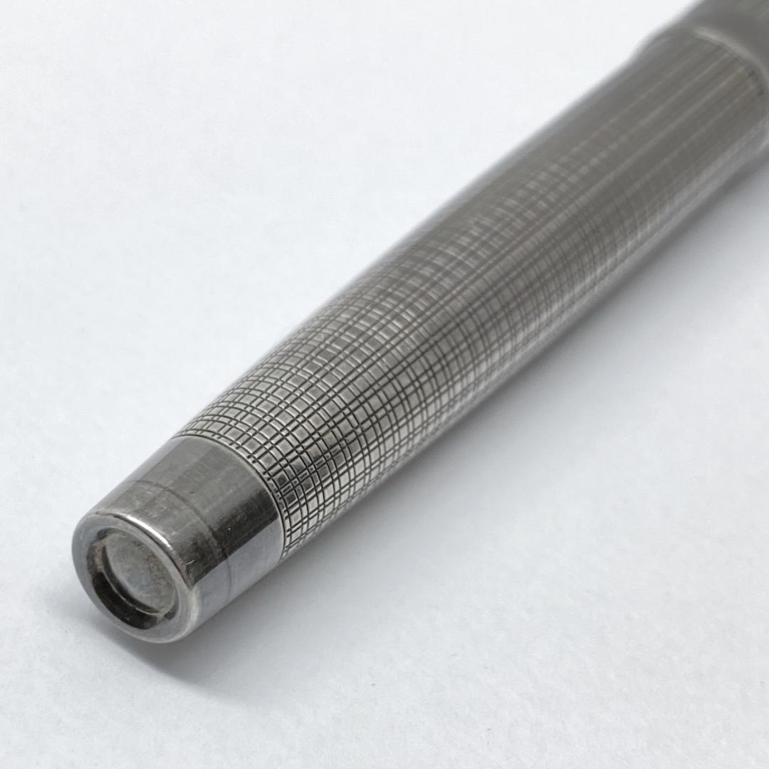 銀製 14KWG プラチナ万年筆 本軸 スターリングシルバー