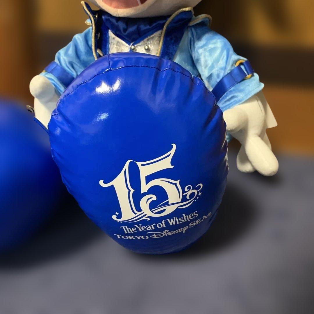ディズニーシー15周年　ミッキーミニー特大ぬいぐるみ　クリスタルウィッシュ