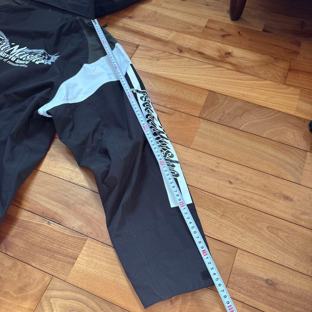 使用感少ない　釣武者　3レイヤー　サプトルストレッチレインスーツ　サンライン