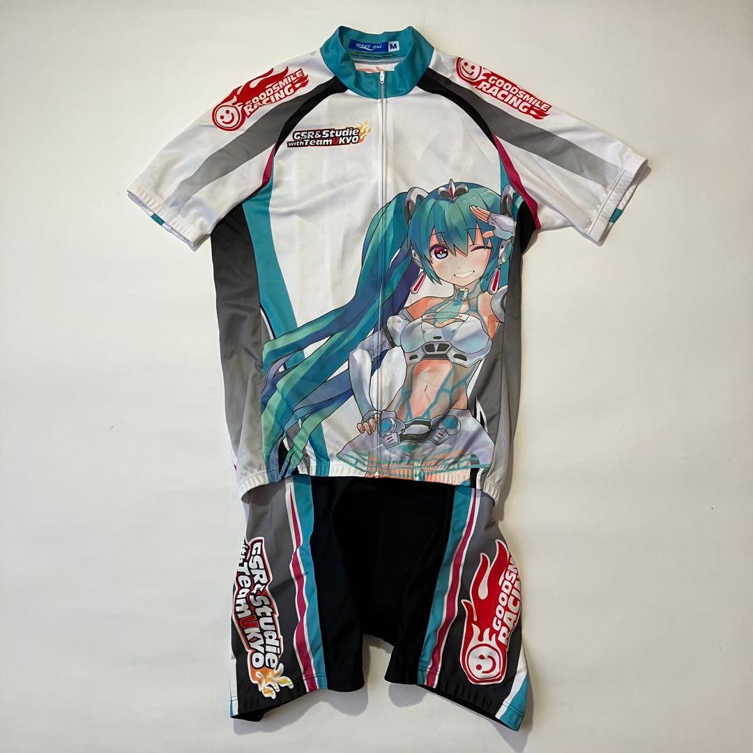 初音ミク レーシングミク サイクルジャージ パンツ 上下セット ウェイブワン