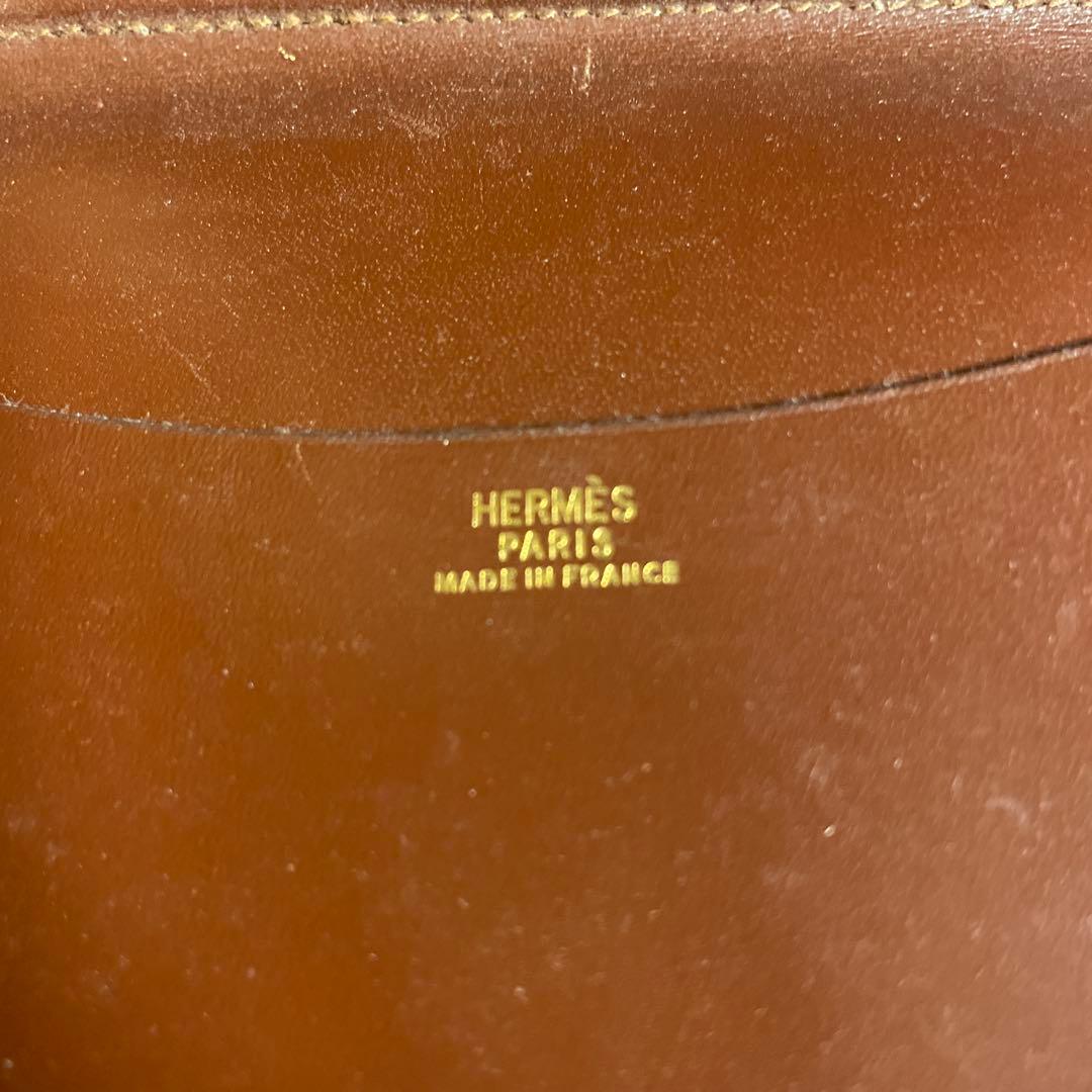 エルメス　手帳カバー　ブラウン