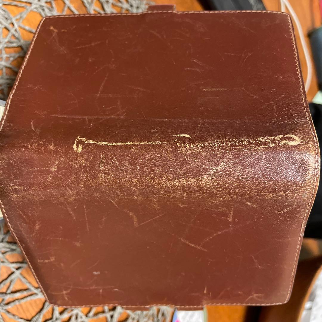 エルメス　手帳カバー　ブラウン