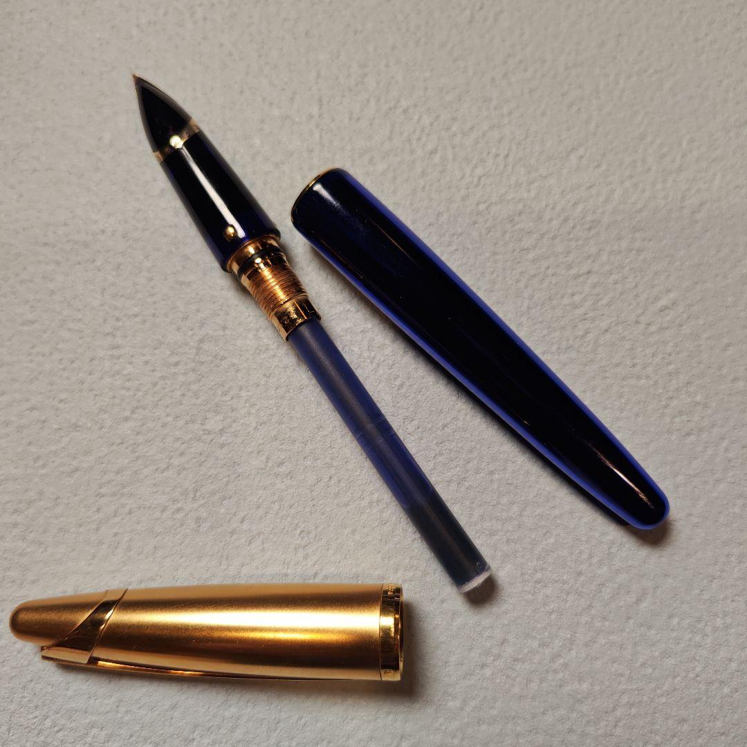 ウォーターマン　万年筆　エドソン　サファイアブルー　18Kペン先　中字