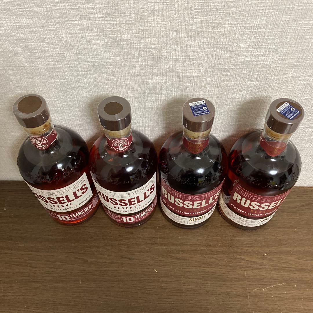 ワイルドターキー　ラッセルズリザーブ　シングルバレルと10年【4本セット】