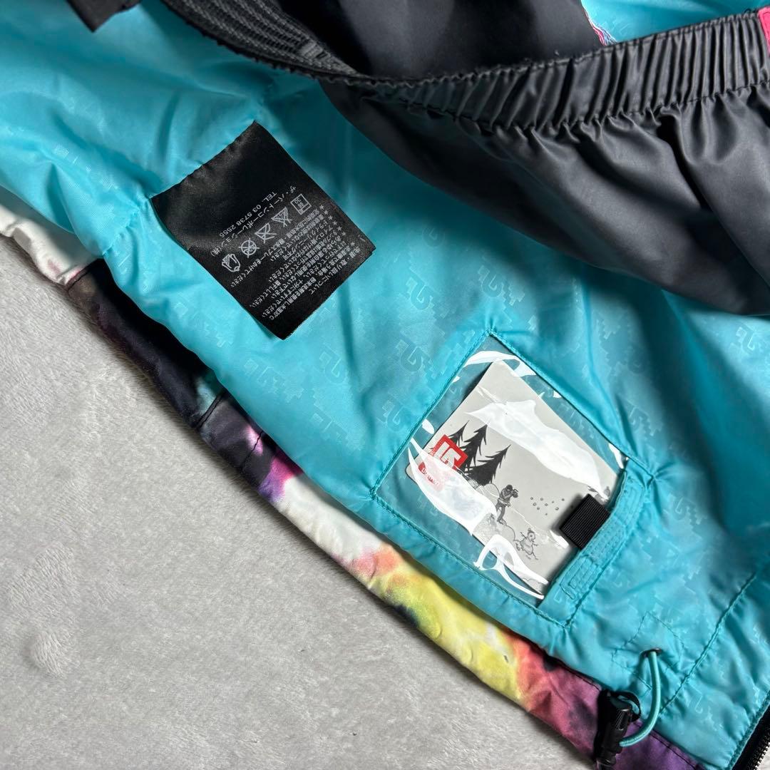 Burton × Chuck Anderson スノーボードジャケット　ネオン