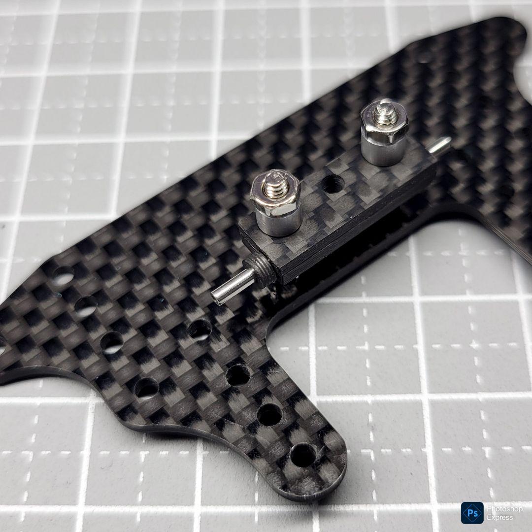 残り1個 CH-Fix【CNC加工】 フロント提灯用ヒンジ カーボンパーツセット