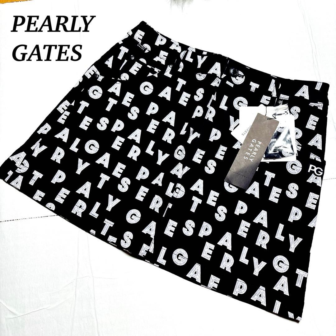 新品タグ付 パーリーゲイツ レディースゴルフウェア ストレッチスカート 総柄 M