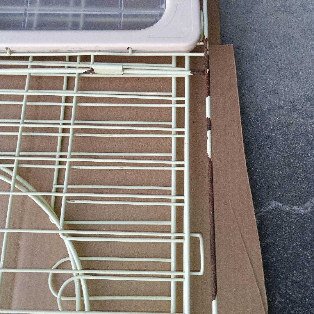 RAKU 猫ケージ 大型 キャットケージ ドア付き ワイド扉 3段 給水器付き