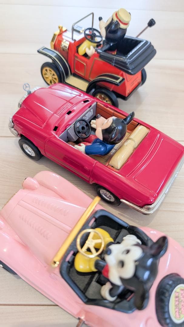 ミッキーマウス レトロカー 3台セット