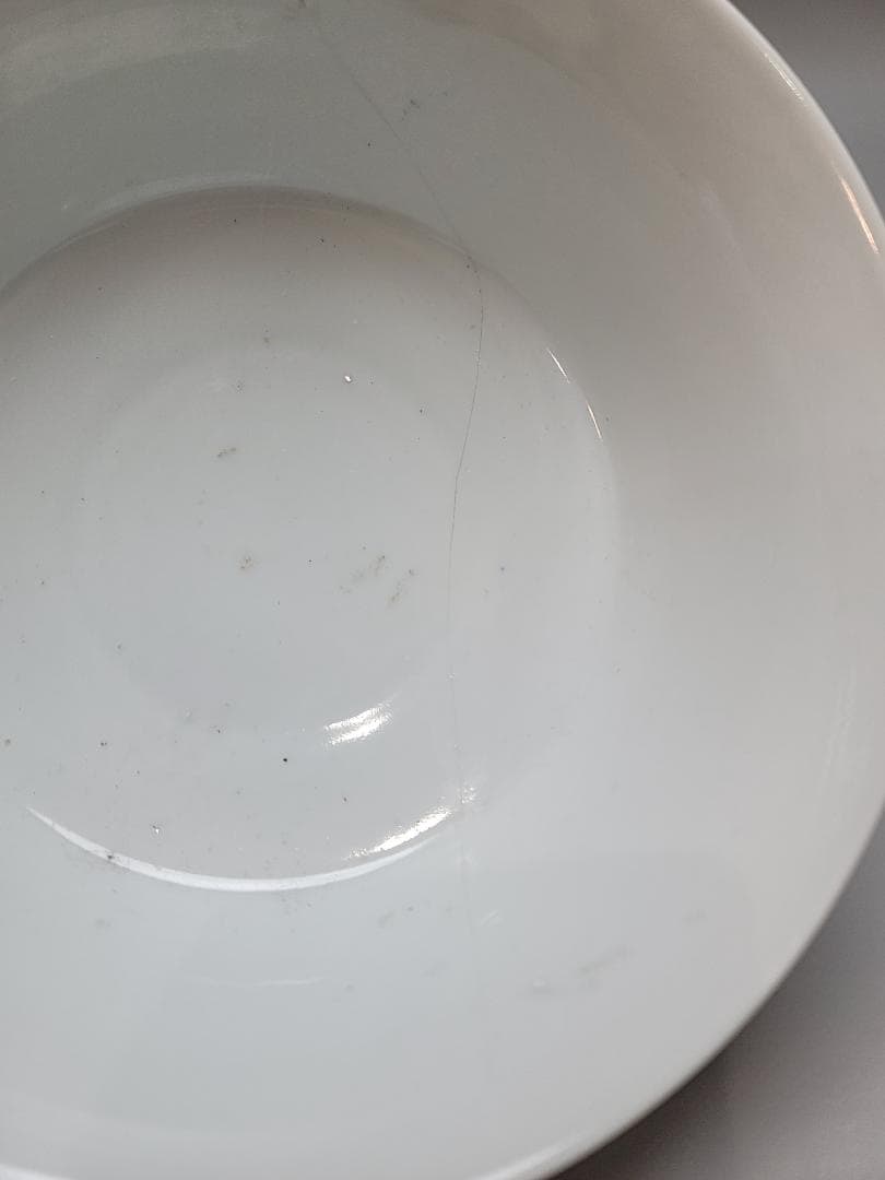 中国 色絵 桜模様 鉢 康熙年製 茶道具 修理あり