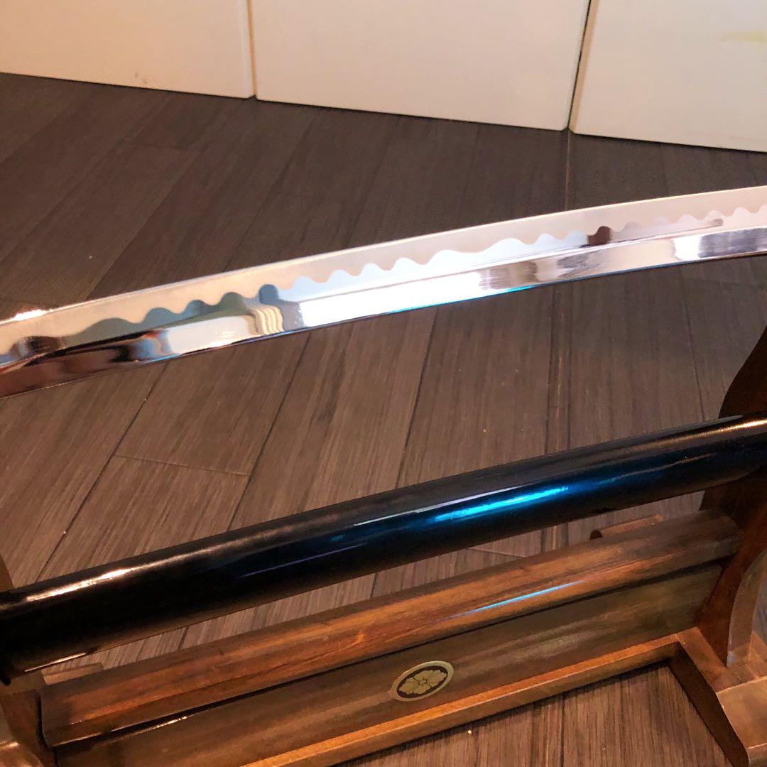 高級模造刀　太刀　本研波刃　合金　居合刀