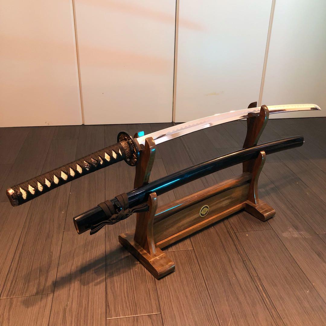 高級模造刀　太刀　本研波刃　合金　居合刀