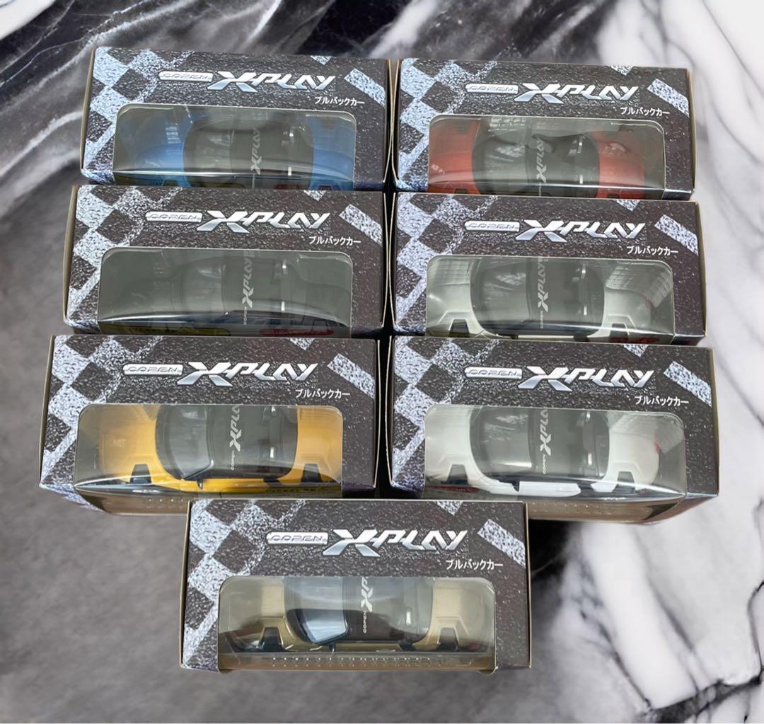 非売品！ダイハツ　コペンX-pLAy プルバックカーの7カラーセット