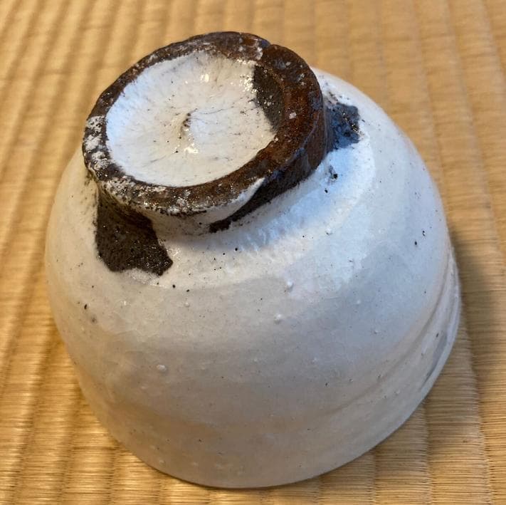 未使用品 唐津焼 粉引茶碗 中里忠寛（現 14代中里太郎右衛門）箱有