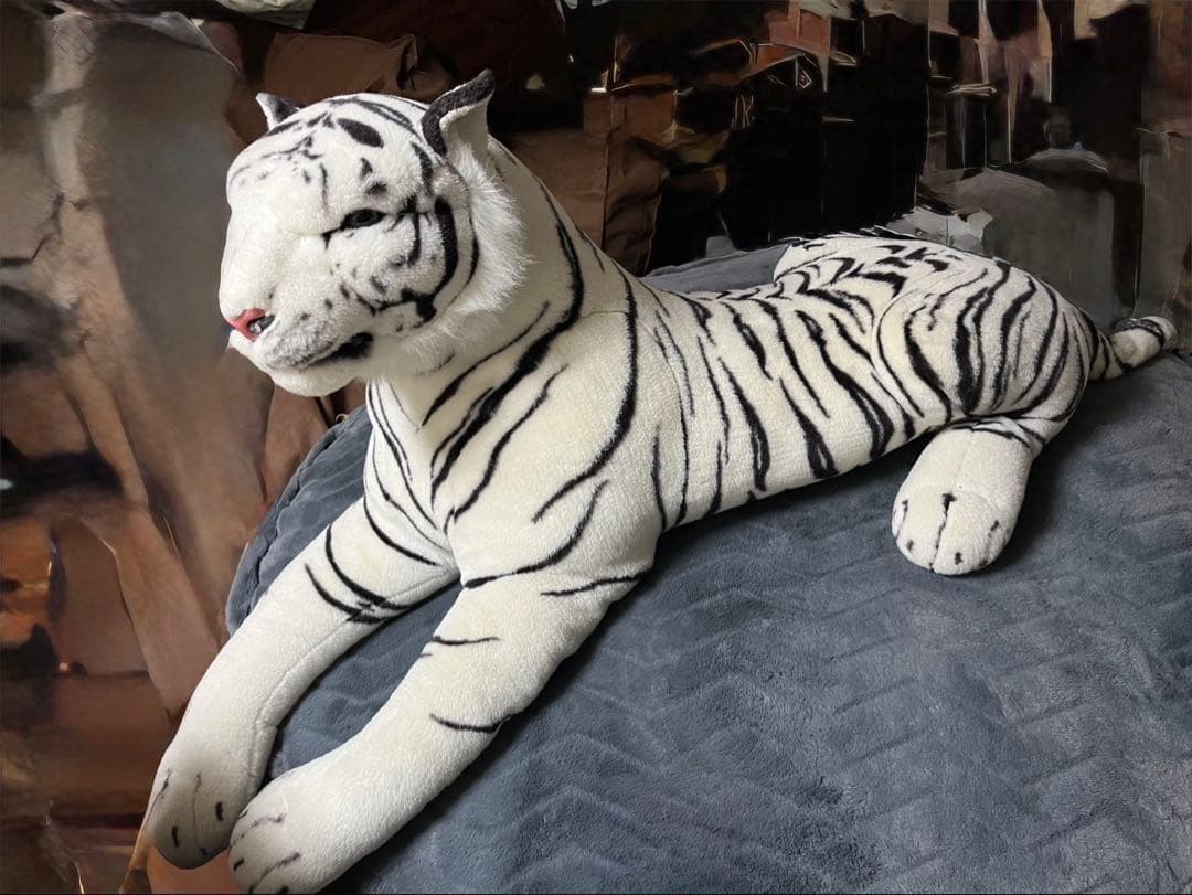 【期間限定セール】【特大】ホワイトタイガー ぬいぐるみ