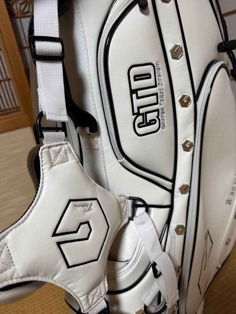 【新品・未使用】GTD ゴルフバッグ・キャディバッグ ホワイト