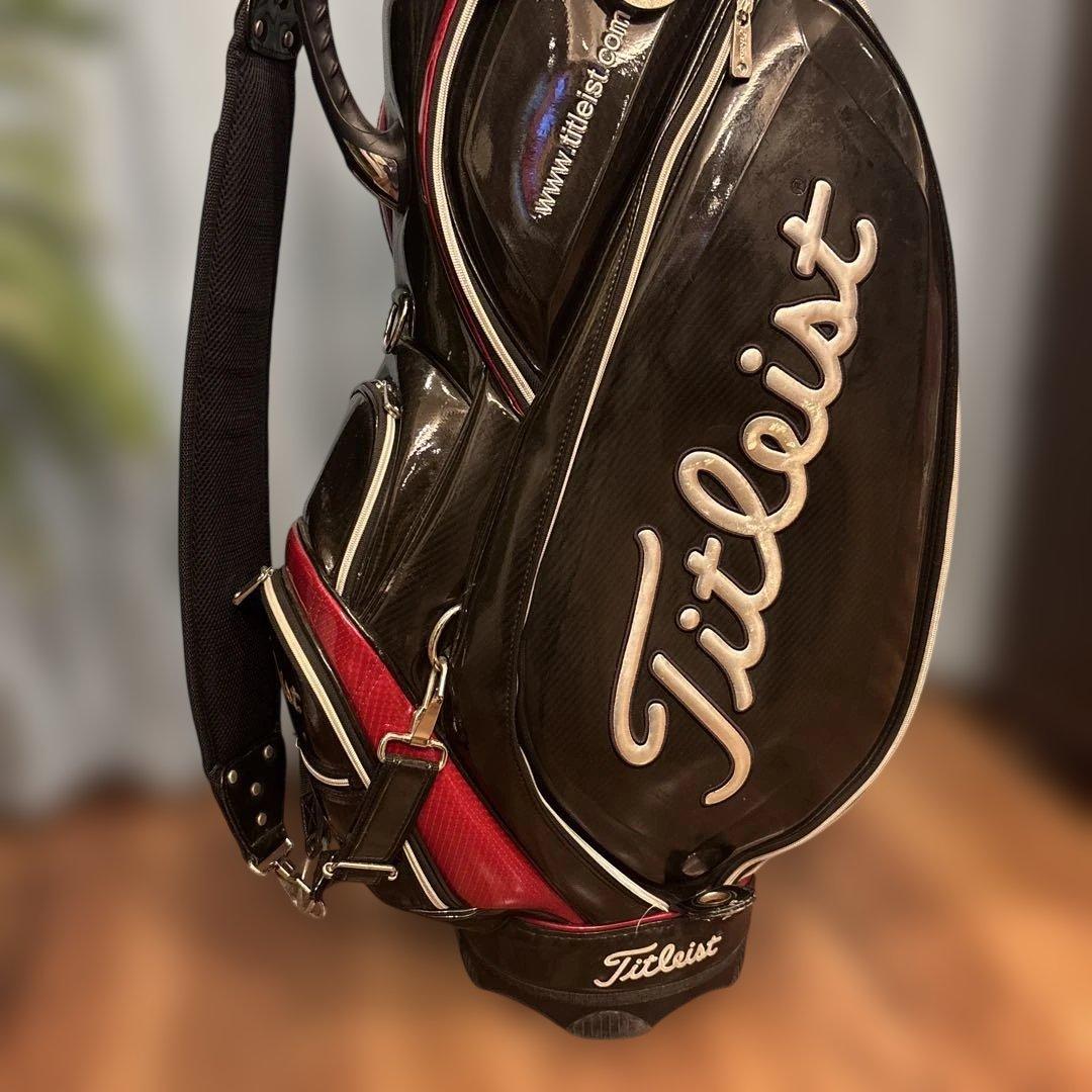 タイトリスト　ツアープロ仕様　エナメルキャディーバック　CB410