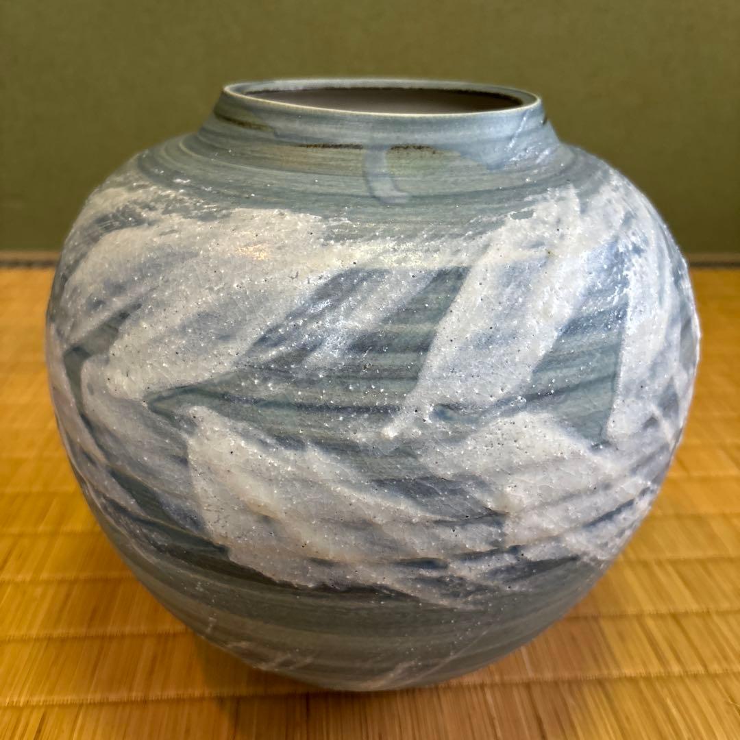 蔵出し！昭和レトロ✴︎清水焼・京焼・藤平正文作・花瓶✴︎