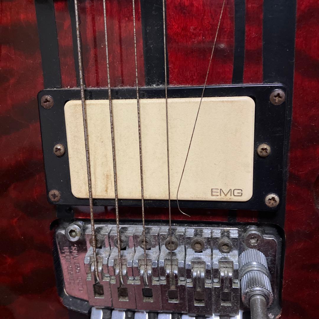 Grass Roots エレキギター 赤 24フレット　EMG搭載