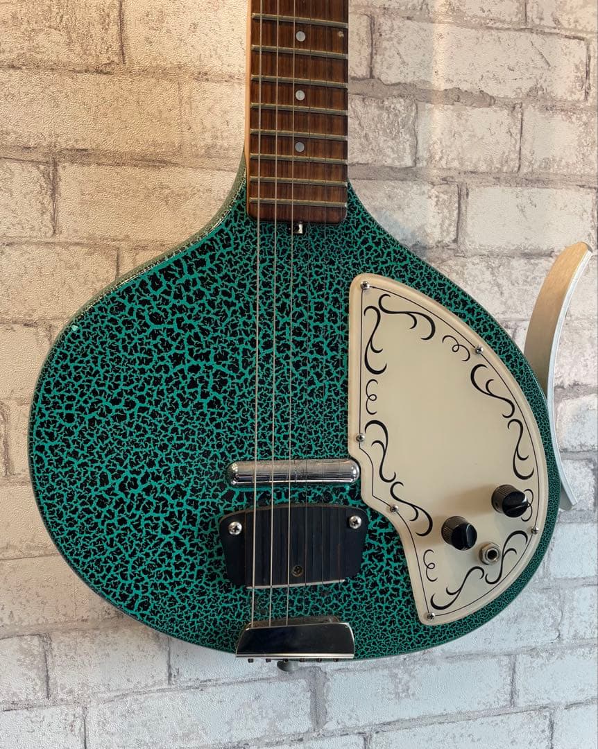 ギター Jerry Jones \"Baby Sitar\" green crack
