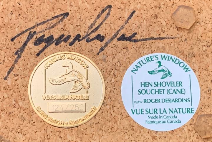 鴨、ハンドクラフトの木製彫像　美術工芸品