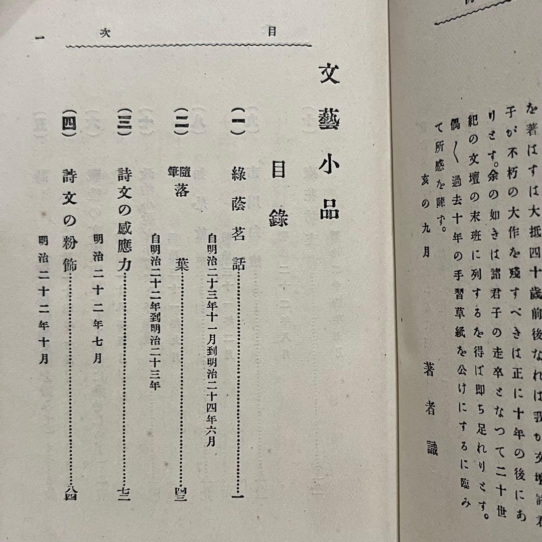 稀少初版 文藝小品 内田魯庵 明治時代 小説 アンティーク インテリア古本