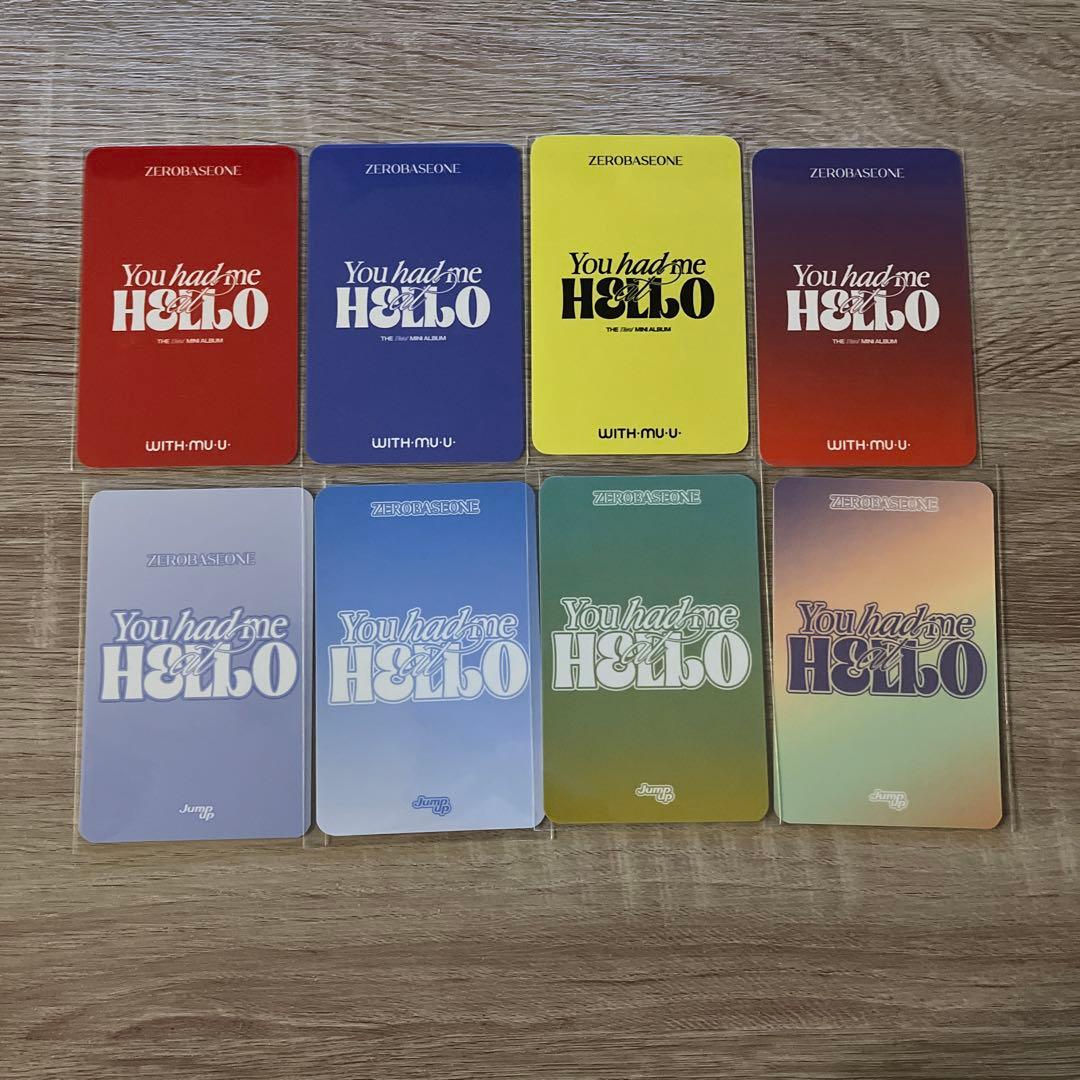 zerobaseone zb1 ゼベワン　テレ　トレカ　コンプ