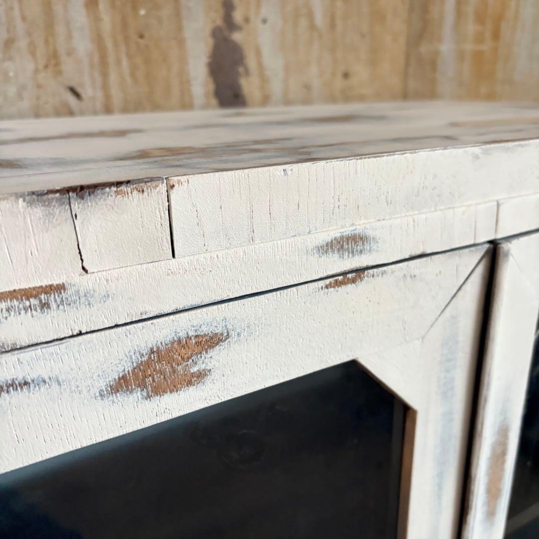 シャビーシック　ヴィンテージ　キャビネット