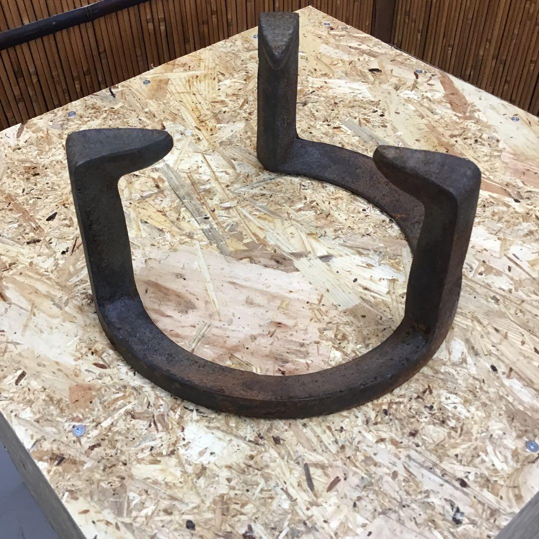 茶道具　炉➕釜➕釜リング➕灰 IT236KM