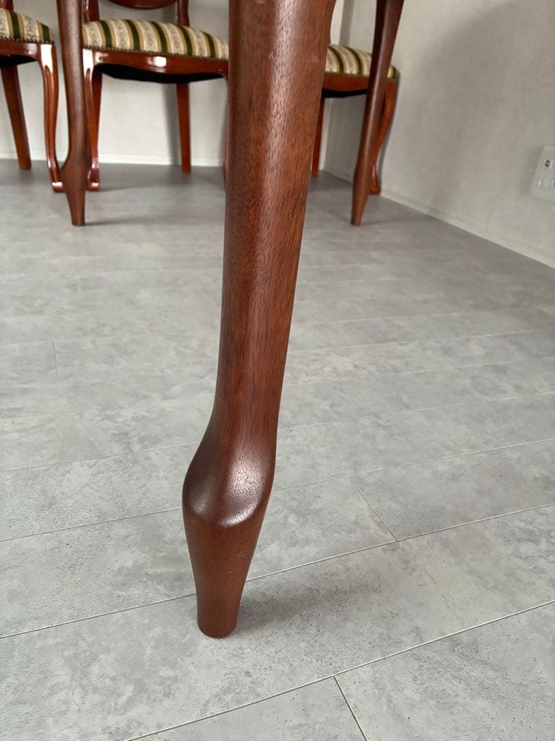 maruni マルニ伸縮式　ダイニングテーブル　地中海シリーズ椅子5脚セット