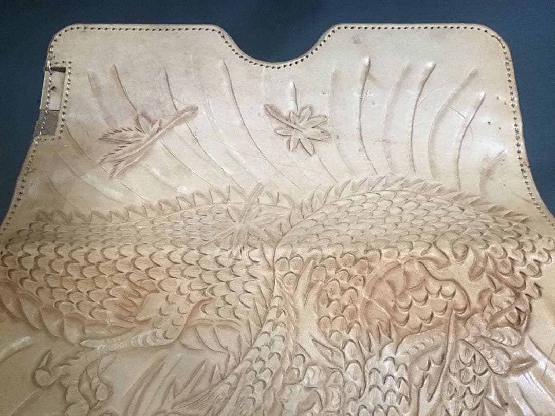 [生前特注品] TADY本人手彫り(TADY&KING)龍レザーアート未使用