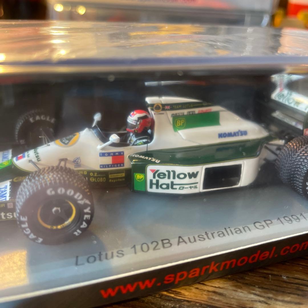 絶版　1/43 ロータス　102B オーストラリアGP 1991 J.ハーバート