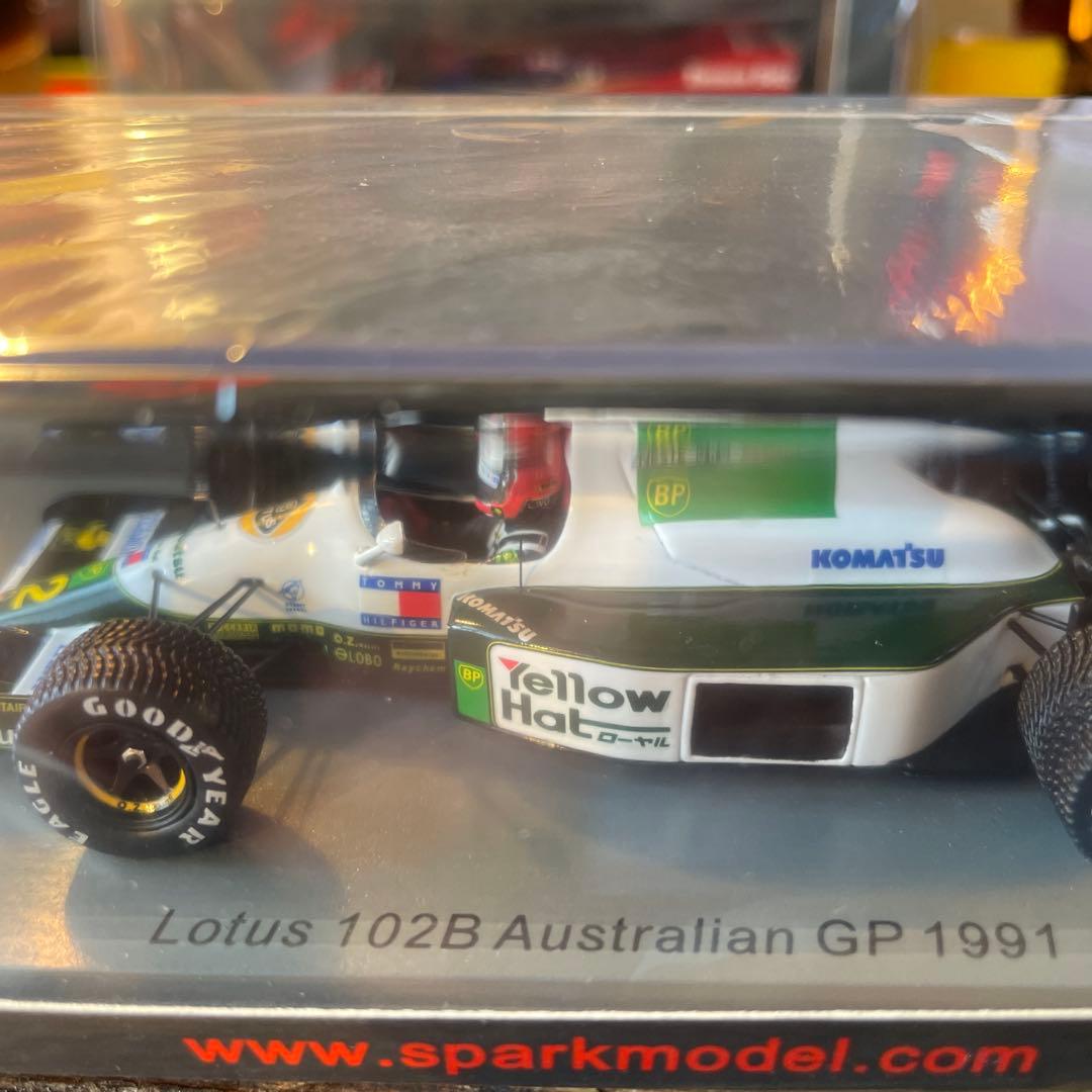 絶版　1/43 ロータス　102B オーストラリアGP 1991 J.ハーバート