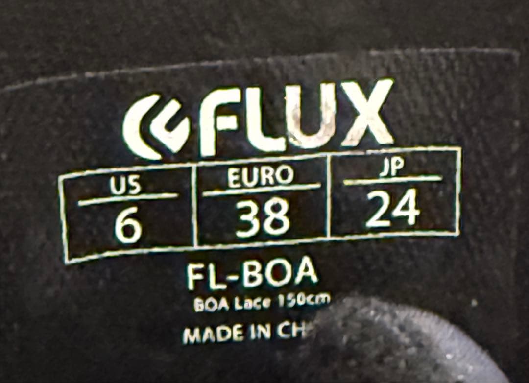 FLUX BOA スノーボードブーツ ブラック 24cm