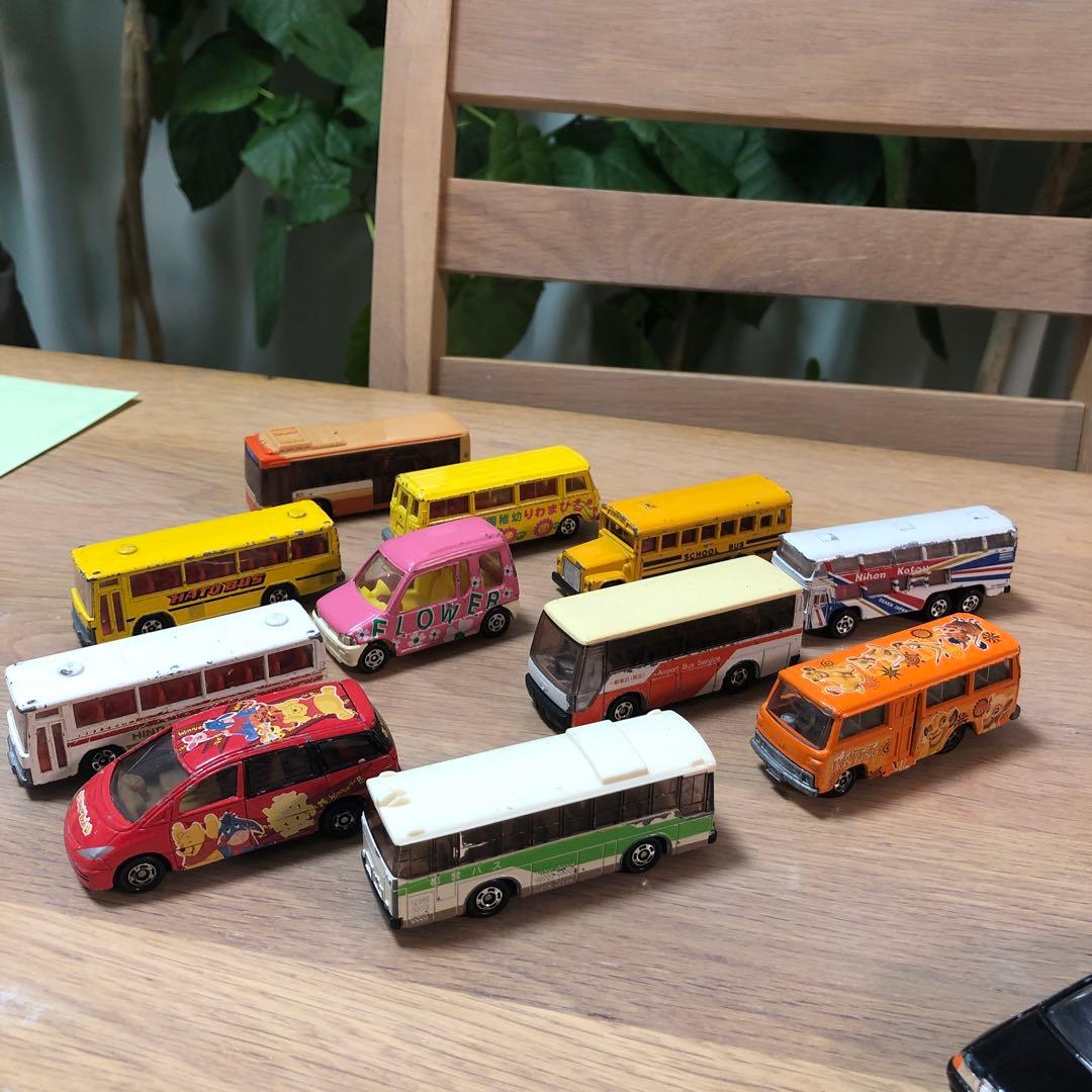 ミニカーまとめ売り　働く車　バス　トミカ　58台　値下げ