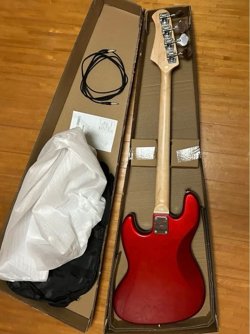 3ヶ月使用 PHOTOGENIC エレキベース メタリックレッド 付属品3つ有