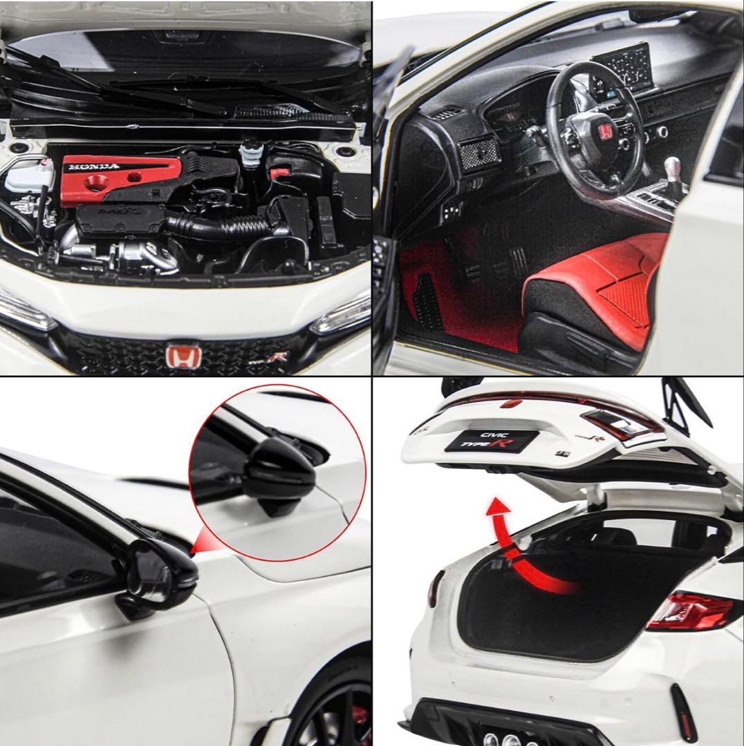 【美品】1:18 Honda Civic TYPE-R モデルカー　ホワイト