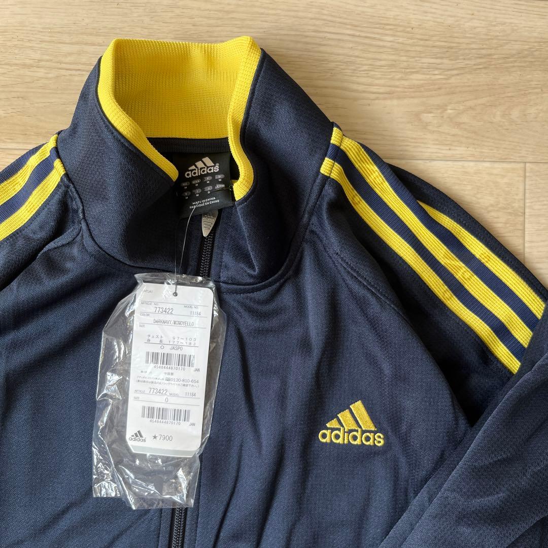 【新品】アディダス ジャージ上下 Oサイズ ネイビーゴールド
