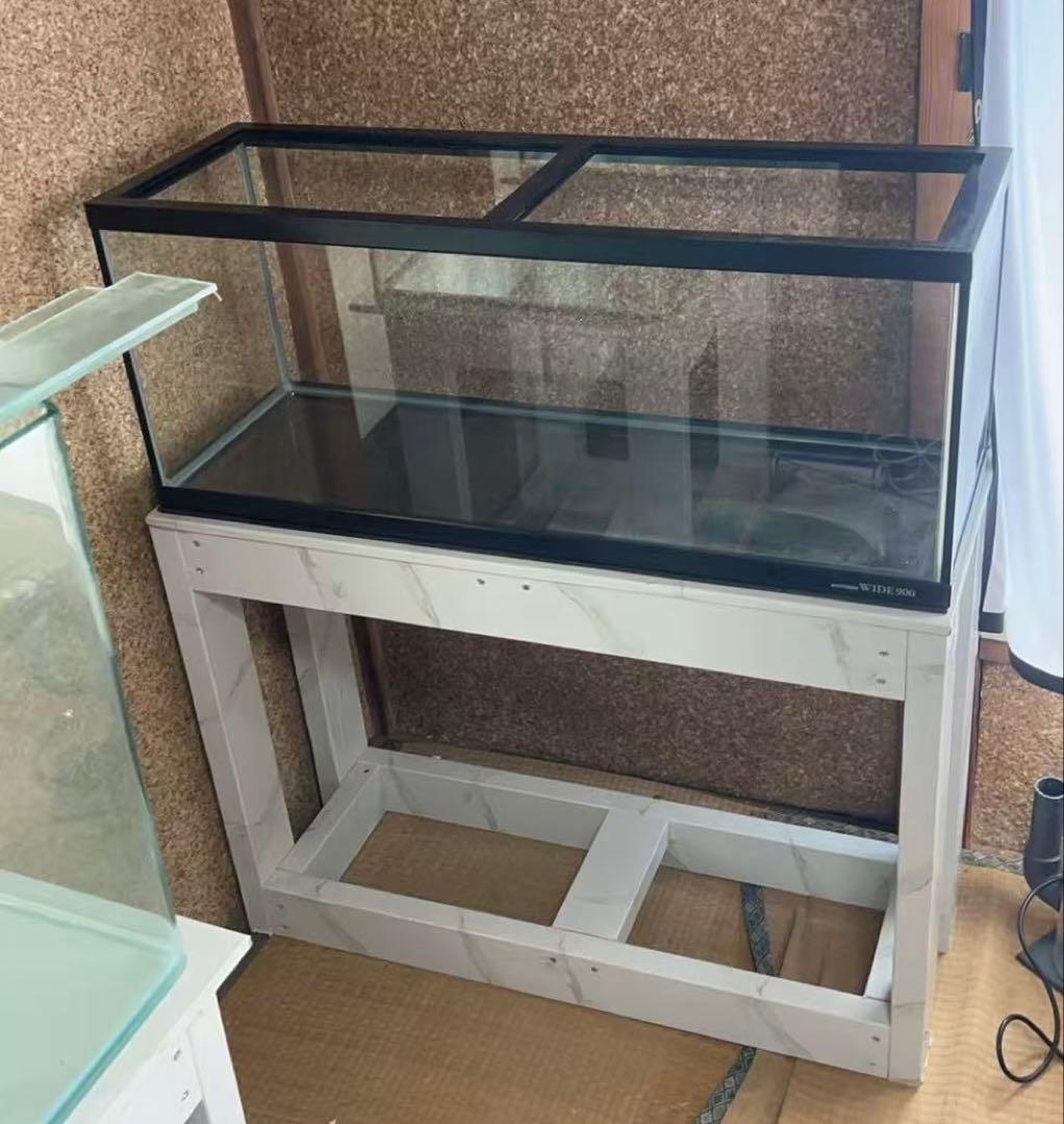 引き取り限定⇒KOTOBUKI WIDE900 ガラス水槽 と台のセット