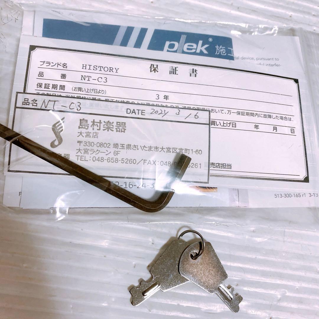 [美品] HISTORY NT-C3 NAT エレアコギター ハードケース付属