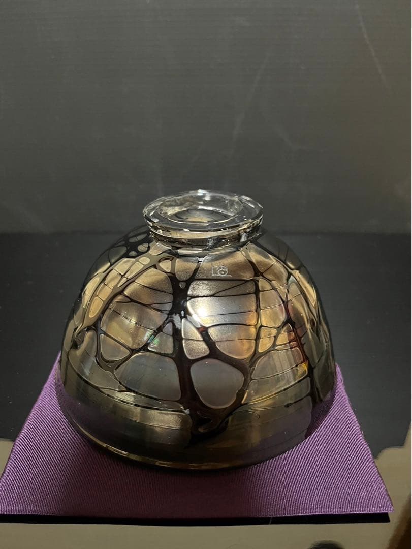 吉野晃司　ガラス茶碗　義山茶碗